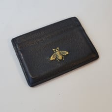 Gucci Honey Bee Motif Card Holder Wallet