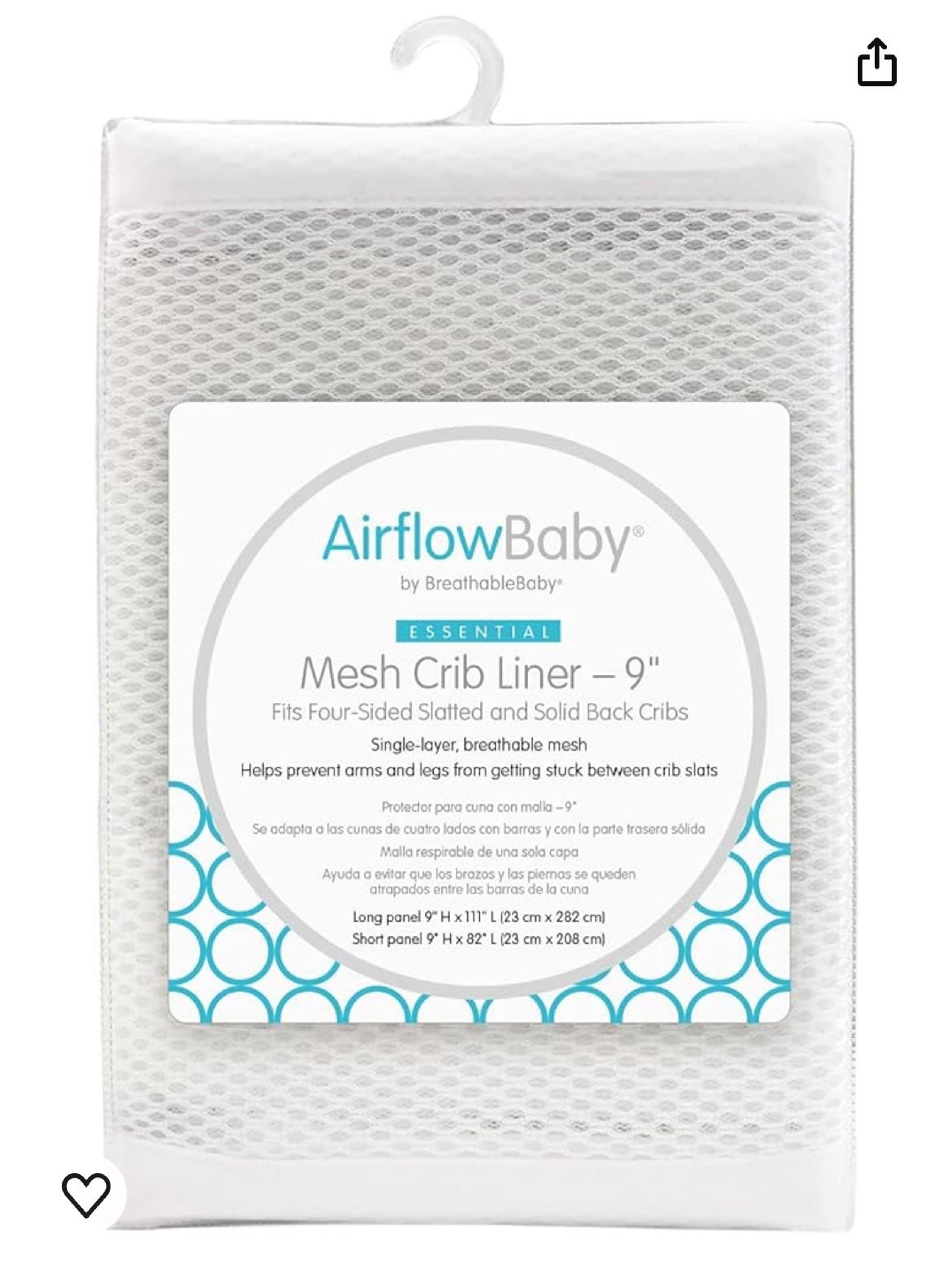 Breathable Crib Liner - Airflow Baby