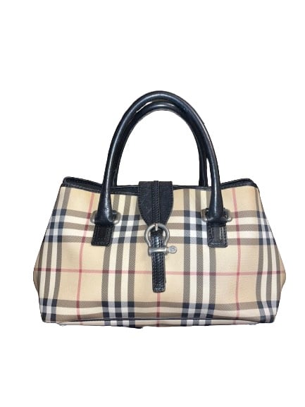 Vintage Small 'Eden' Nova Check Satchel by Burberry London