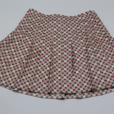 Pink silk tennis skirt