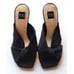 Zac Zac Posen Nathalie Mule Black Suede Sandals 5.5 NWOB