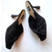 Zac Zac Posen Nathalie Mule Black Suede Sandals 5.5 NWOB
