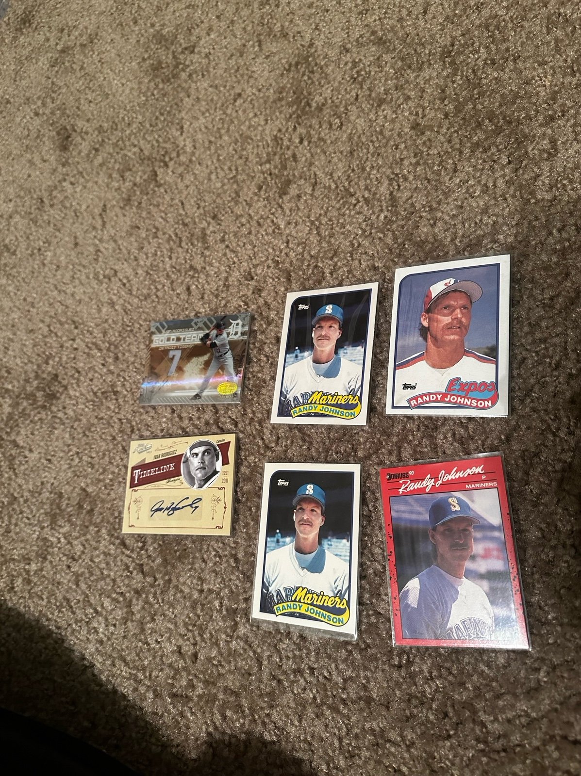 Randy Johnson/Ivan Rodriguez rare cards