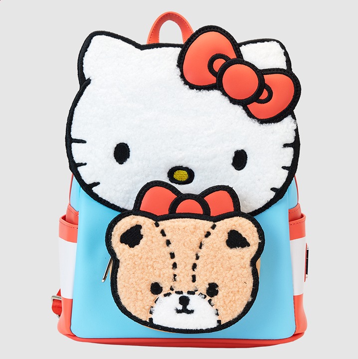 Sanrio Hello Kitty & Tiny Chum Bear Sherpa Mini Backpack