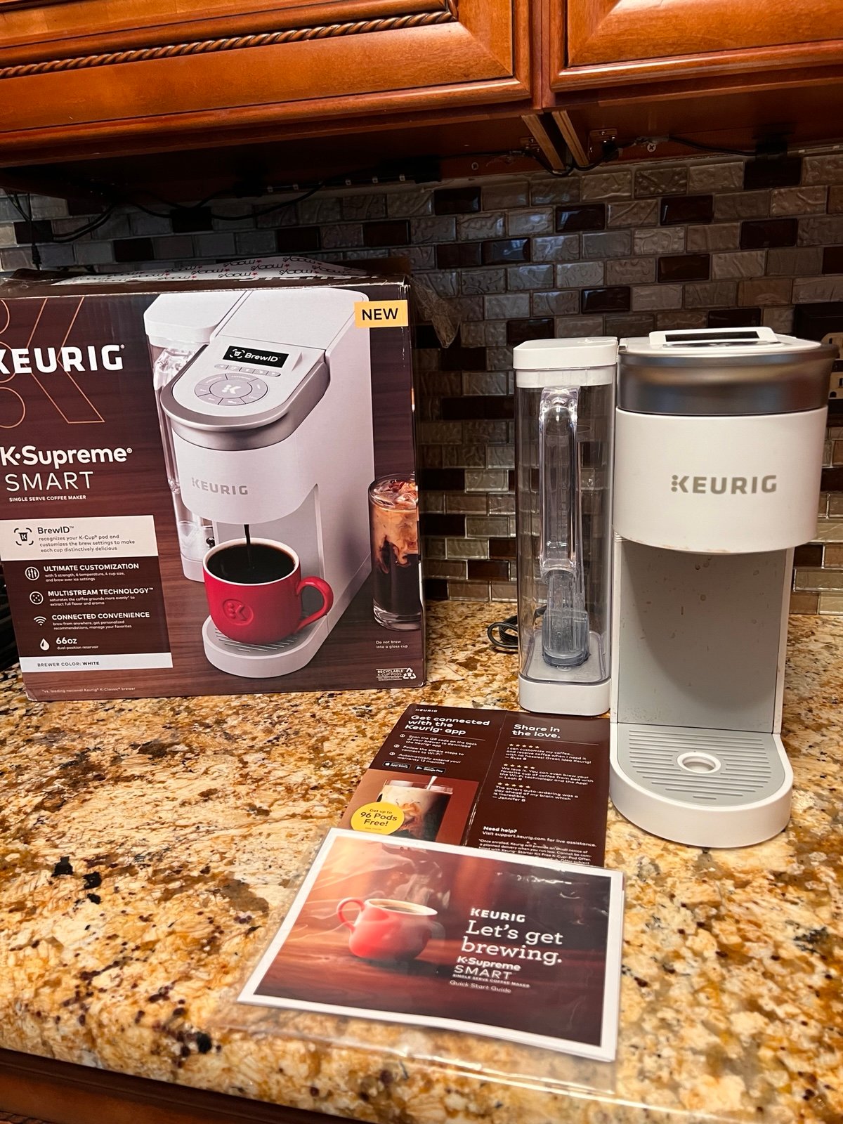 Keurig K-Supreme Smart WiFi Brew ID White (New)