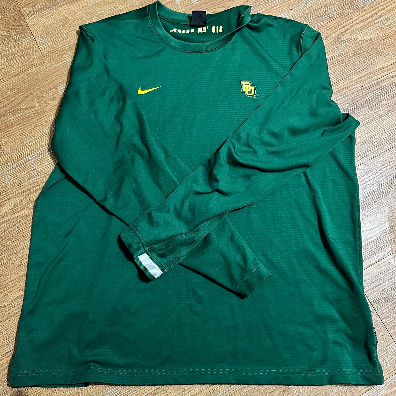 Nike On-Field Dri-Fit Baylor Bears Pullover Long Sleeve XXL
