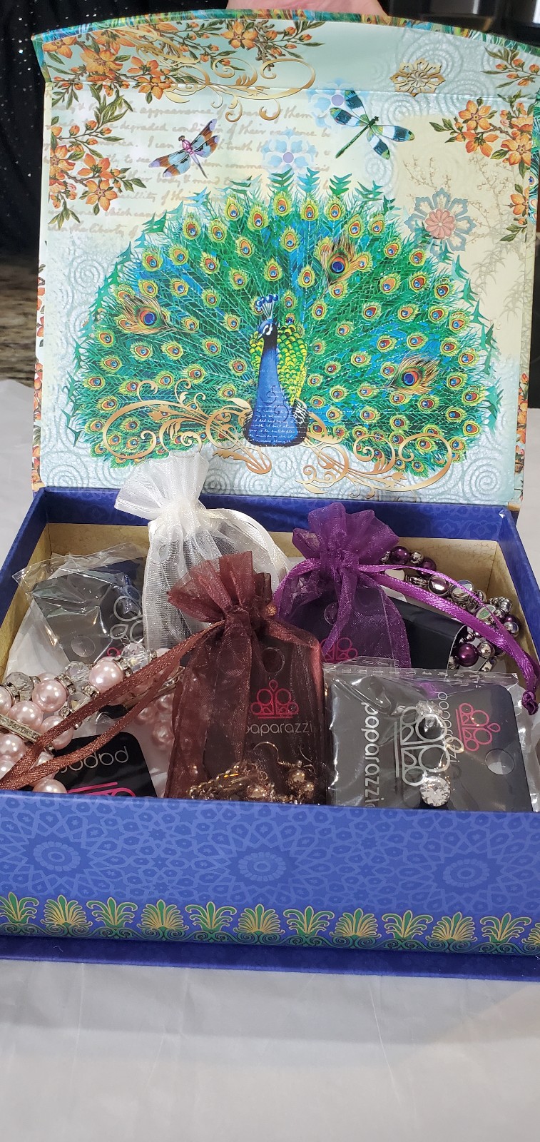 Gift jewelry box for young girl packed with jewelry