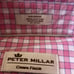 Peter Millar crown Men’s finish Performance Sport Shirt in Pink plaid Medium