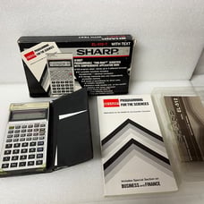 Sharp EL-512-T Scientific Calculator w/orig box, case, manuals