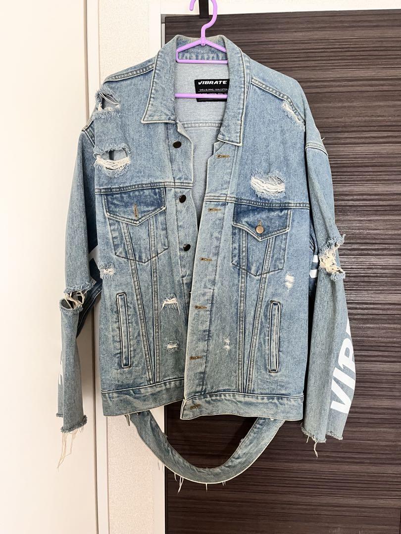 VIBRATE Distressed Denim Jacket