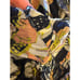 Tanya Taylor Dress Women 00 Black Floral Print Linen Silk Ruched Lovette Maxi