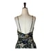 Tanya Taylor Dress Women 00 Black Floral Print Linen Silk Ruched Lovette Maxi