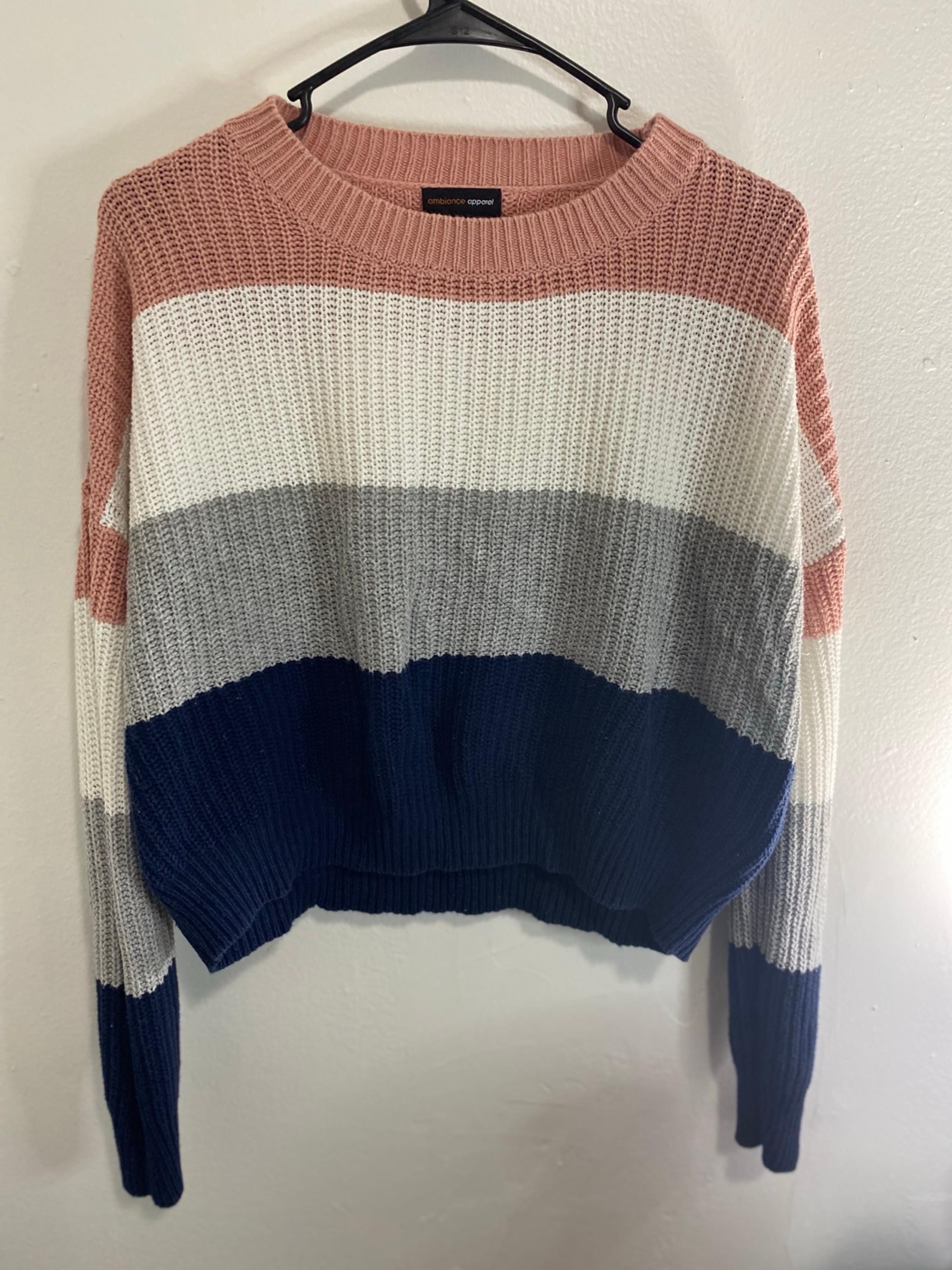 Ambiance Apparel Crew Neck Sweater