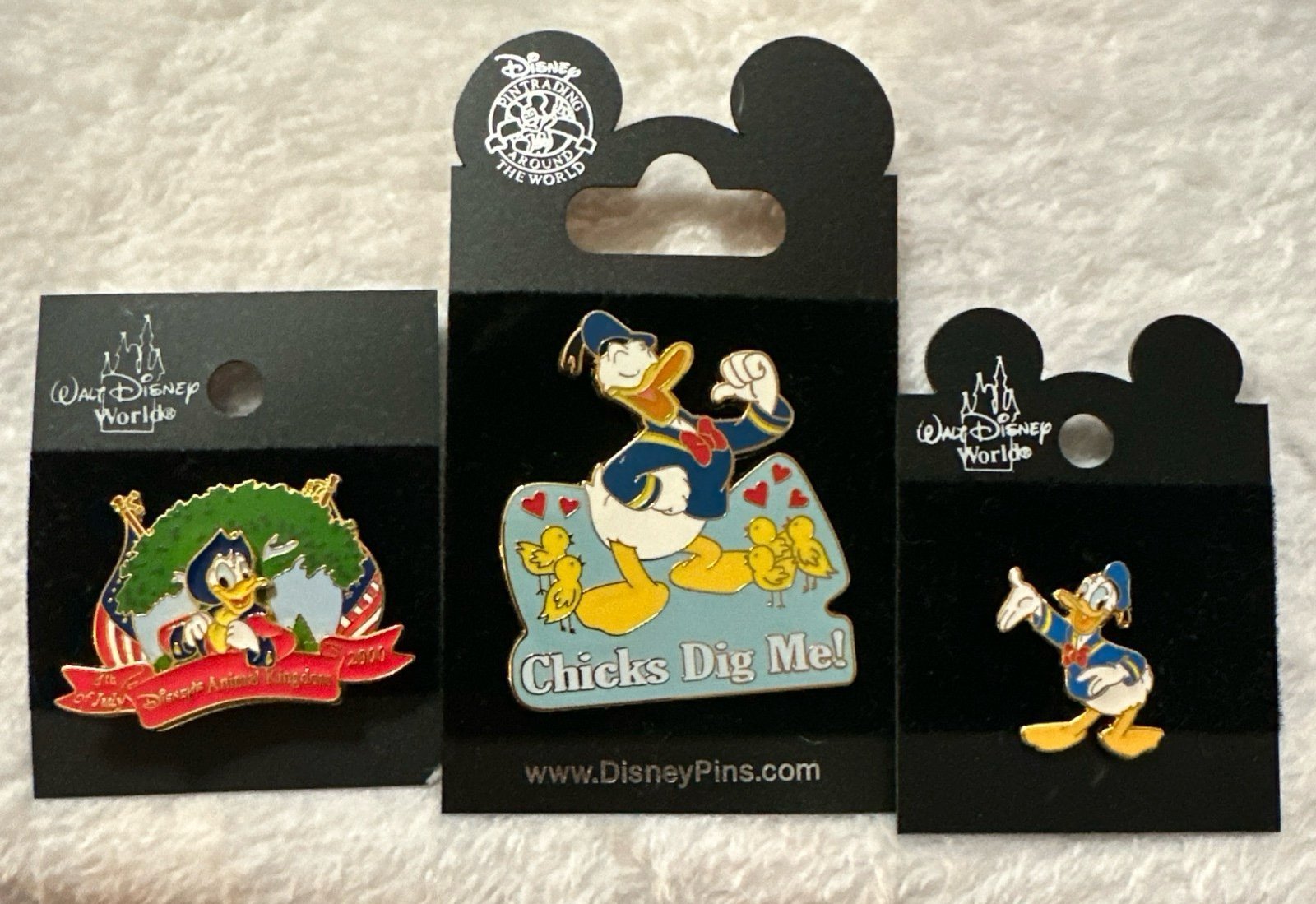 3 Donald Duck Disney Trading Pins