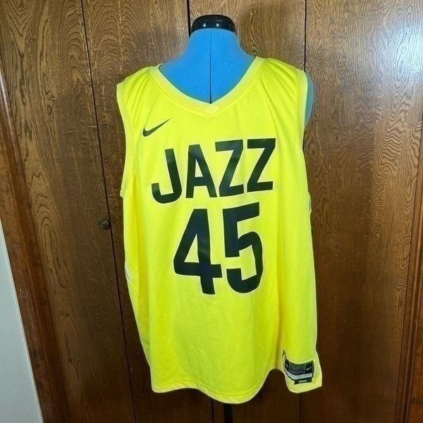 Utah Jazz Nike Jersey DONOVAN Mitchell #45 Youth men's 3XL Icon Edition YELLOW