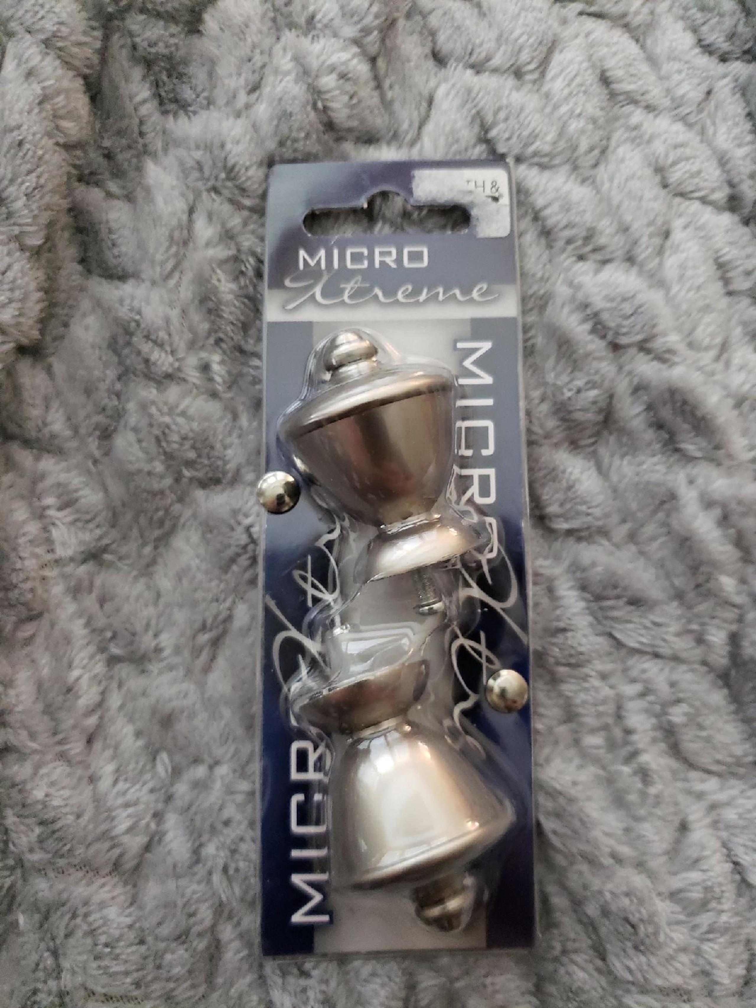 2 Brushed Nickel Finials NWT