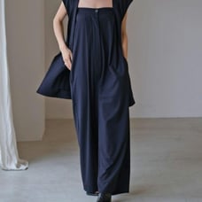 Excellent Condition✨ Akte Bear Romper Jumpsuit Navy Wide Leg Pants