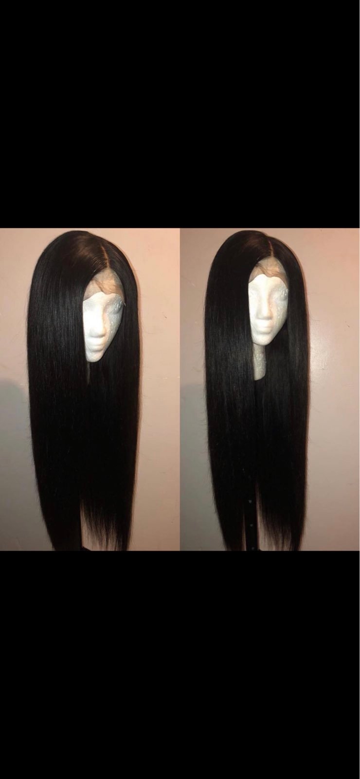 Straight brazilian lace frontal wig