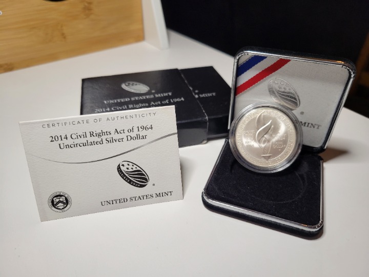 2014 Civil Rights Act Silver Dollar