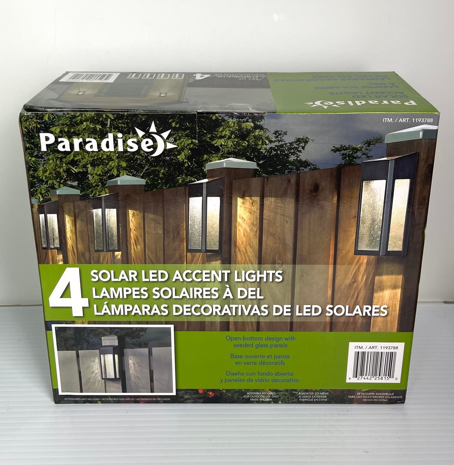 New Paradise Solar LED Accent Lights Set Of 4 #1193788