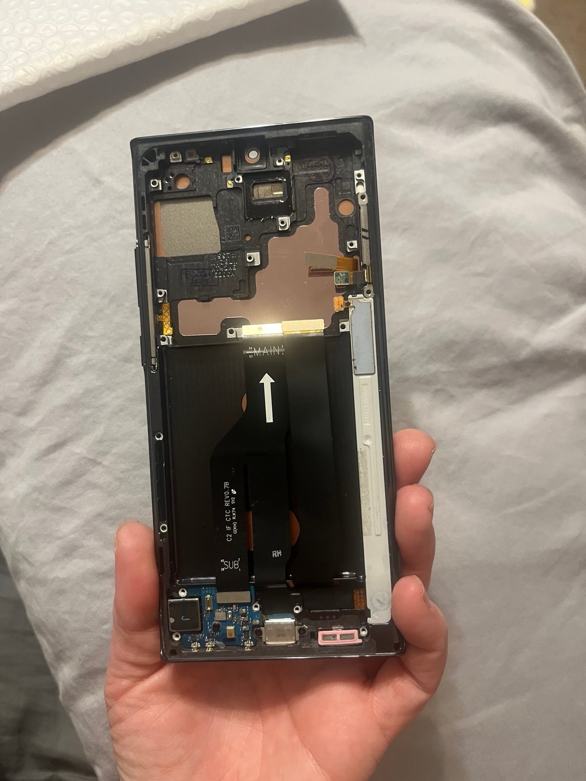 OLED for Galaxy Note20 Ultra 5G 4G, LCD Display Digitizer Assembly Replacement f