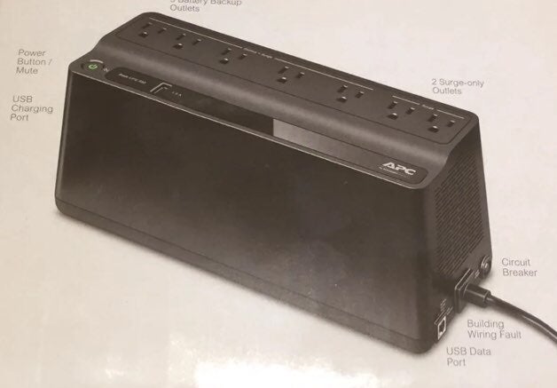 Battery backup 650va 7 outlet UPS
