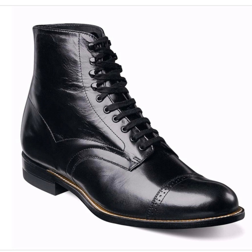 Stacy Adams Madison Black Leather Dress Men’s Boots Size 7
