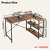 Bestier L Shaped Computer Desk