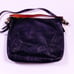 Sandro Black Leather Hobo Shoulder Handbag Gold Hardware Orange SA907H 490