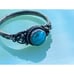 Vintage Southwest Blue Turquoise Ring With Flowers Sz 7 3/4