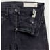 Rag & Bone Mid-Rise Legging Jean Stretch Night Wash Charcoal Grey Black 28