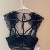 Dreamgirl Strapy Lace Bra and Garter Skirt Lingerie