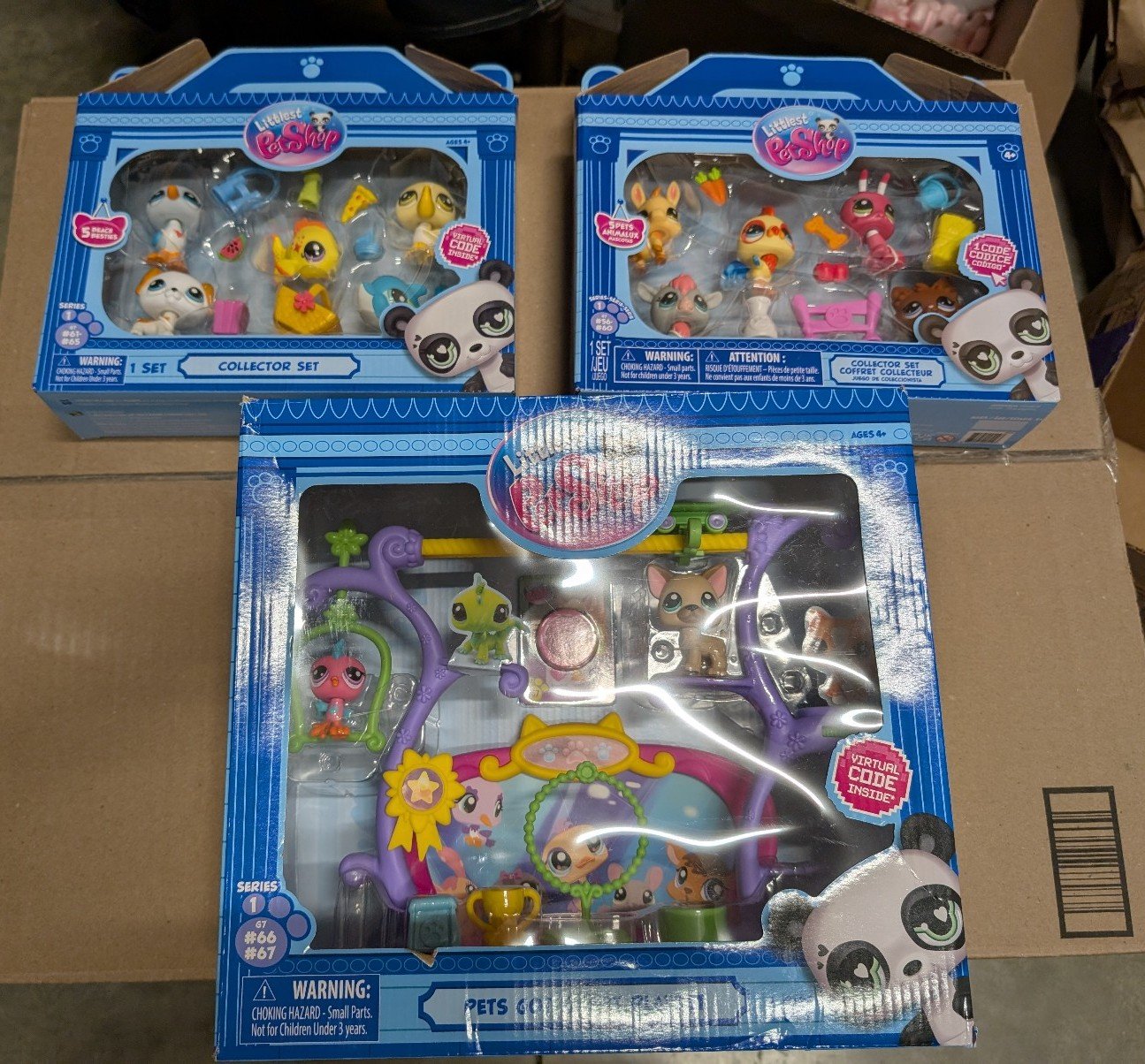 Littlest pet shop X3 toy lot NEW COOL GREAT STARTER SET. TOY LOT series 1