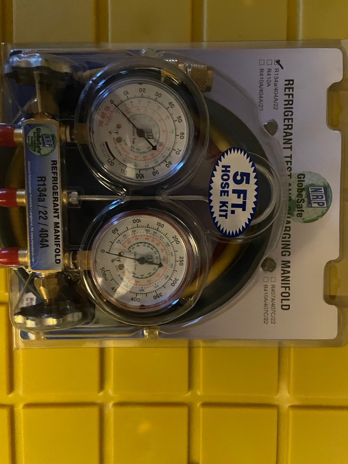 HVAC refrigerant manifold gauges