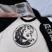 Madonna Black and Cream White Raglan T Shirt, Amazing Vintage Y2K, M