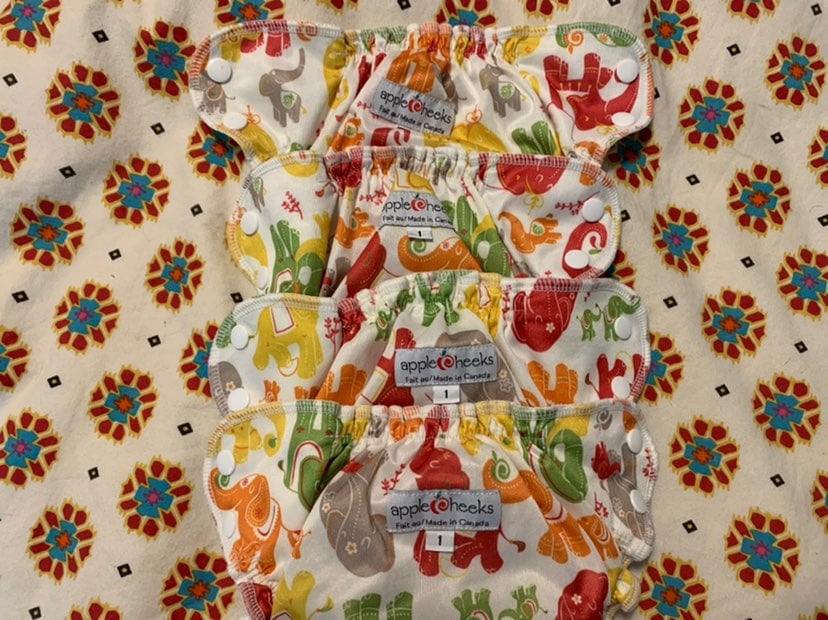Applecheeks cloth diapers size 1