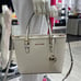 Michael Kors Jet Set Travel Extra-Small Top-Zip Tote Carryall Bag Light Cream