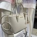 Michael Kors Jet Set Travel Extra-Small Top-Zip Tote Carryall Bag Light Cream