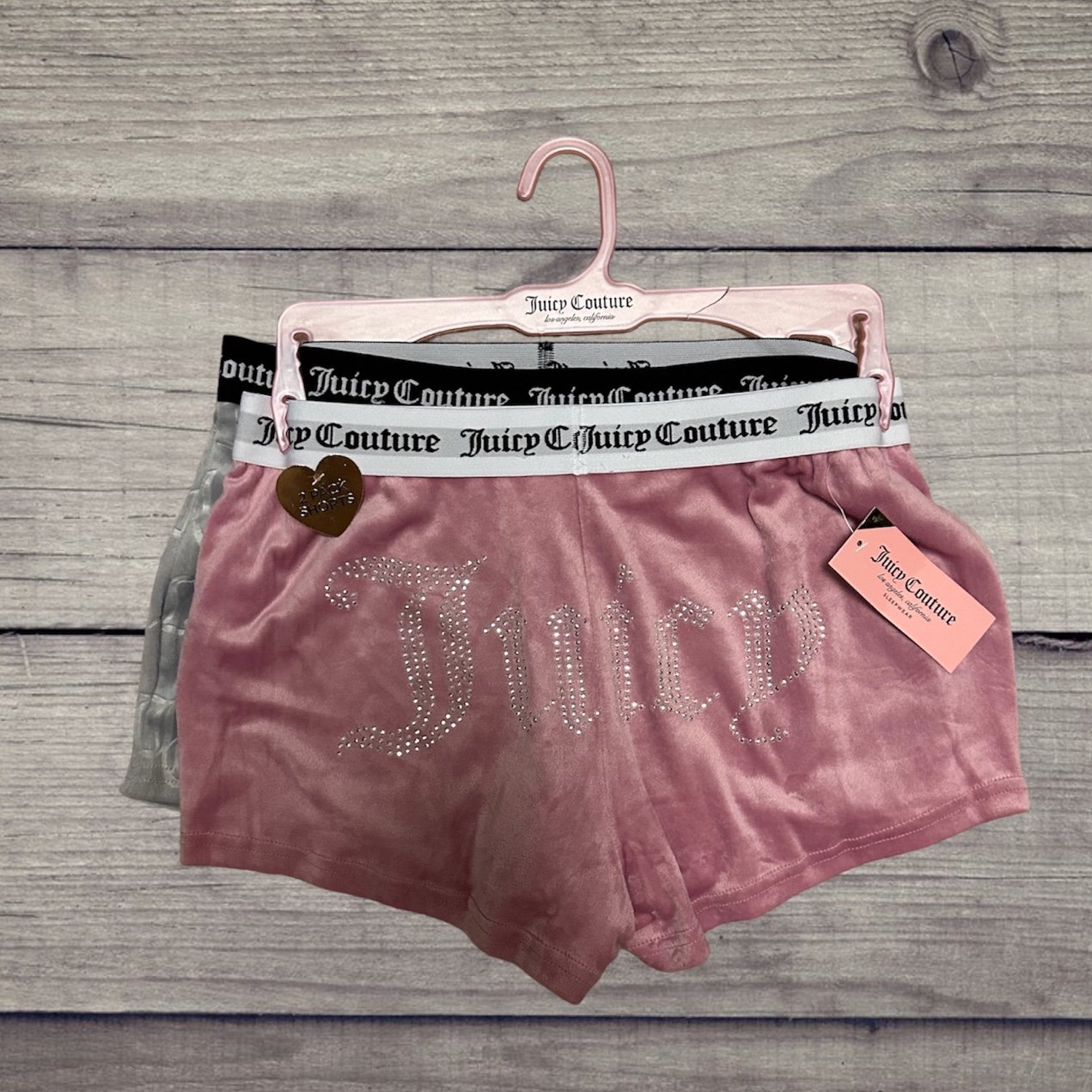 NWT Juicy Couture 2PCK Velour Shorts