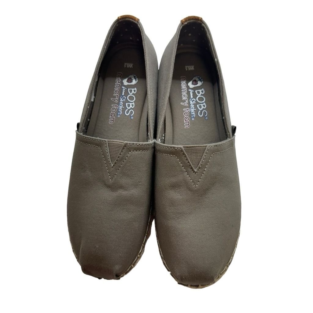 Women's Bobs from Skechers Grey Slip-On Shoes Size 8.5
