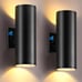 Dusk to Dawn Outdoor Wall Lighting 2 Pack, Modern Outdoor Light Fixture Wall Mou