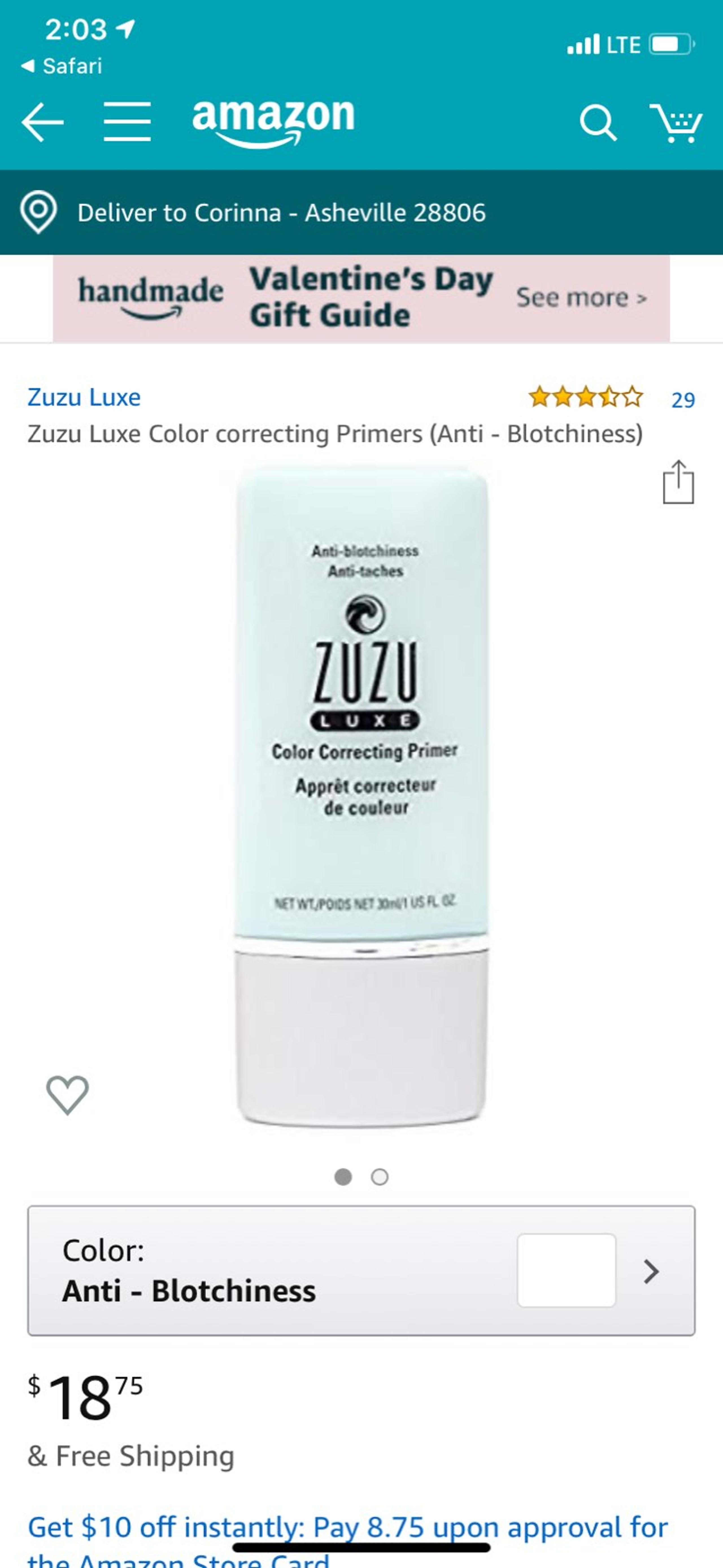 Zuzu luxe primer