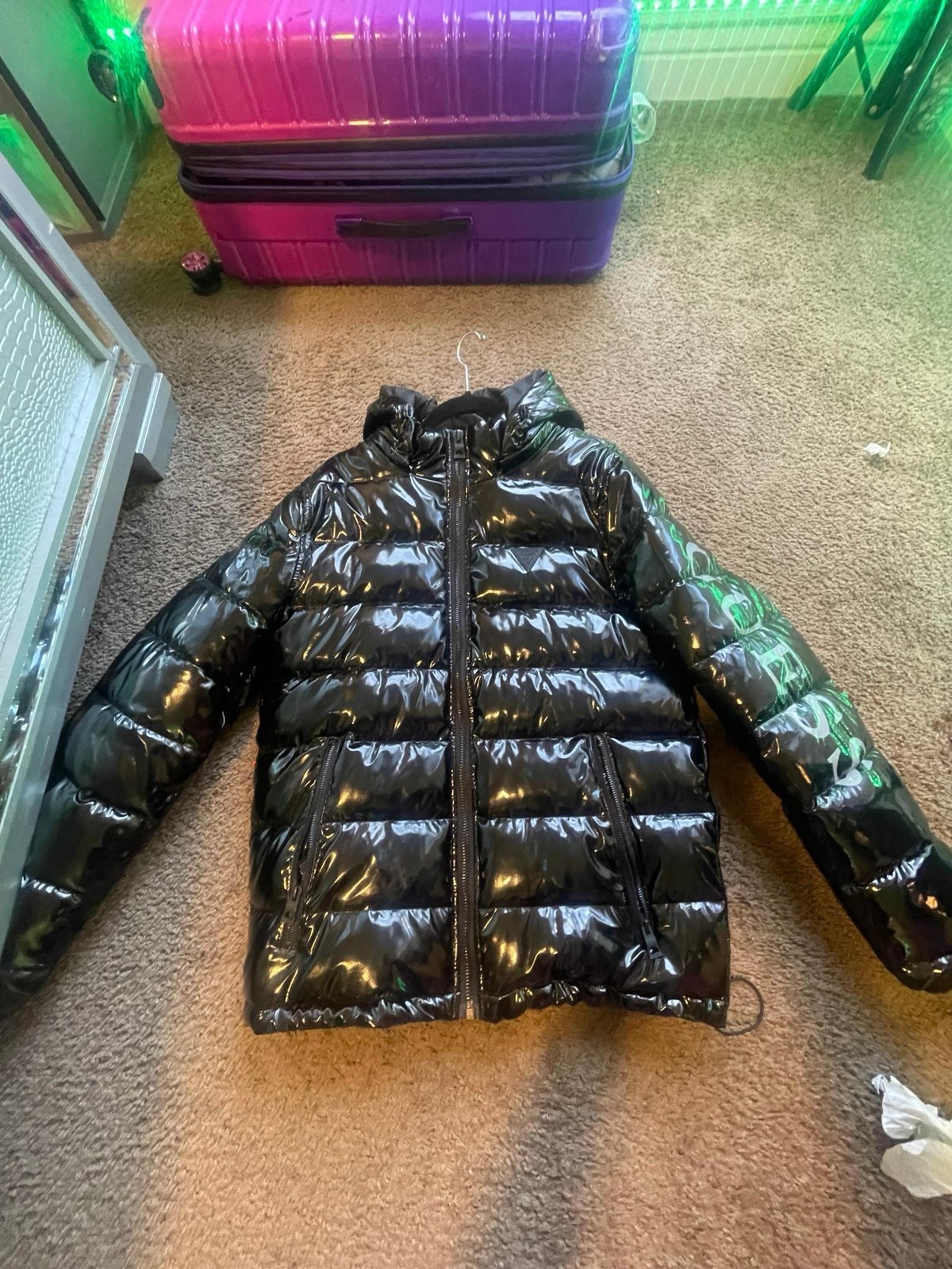 Men's Holographic Hooded Puffer Jacket
