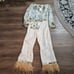 Antonio Paisley Floral Print Top and matching pants set