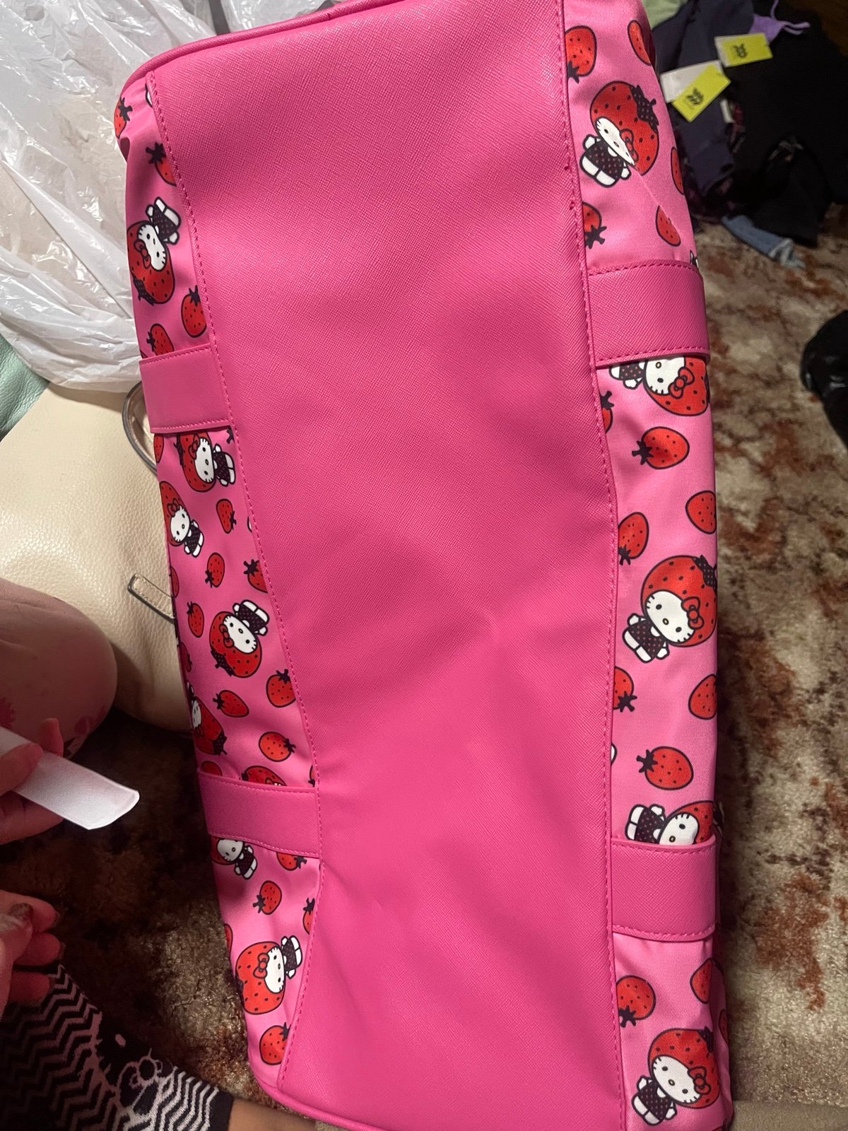Hello Kitty Strawberry Travel Duffle Bag