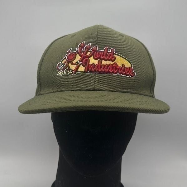 World Industries Willy Flameboy Skateboard Vintage 90's Hat Cap SnapBack Green
