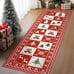Christmas Runner Rug 2x5 Washable Rug for Entryway Hallway Kitchen Bedroom