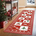 Christmas Runner Rug 2x5 Washable Rug for Entryway Hallway Kitchen Bedroom