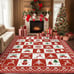Christmas Runner Rug 2x5 Washable Rug for Entryway Hallway Kitchen Bedroom
