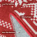 Christmas Runner Rug 2x5 Washable Rug for Entryway Hallway Kitchen Bedroom